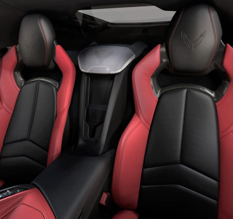 corvette seats jett black and adrenaline red | Corvette Singapore